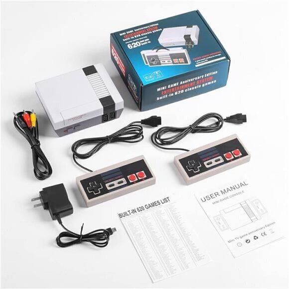 MINI 620 Games NES Entertainment System Classic Edition Console Bundle Mario NEW - Picture 2 of 6